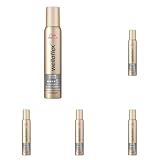 Wellaflex Schaumfestiger Shine & Hold | Haarschaum für 24h starken Halt ohne Verkleben | kopfhautschonende, silikonfreie Formel für mehr Haarglanz | mit UV-Schutz | Haltegrad 5 | 200 ml