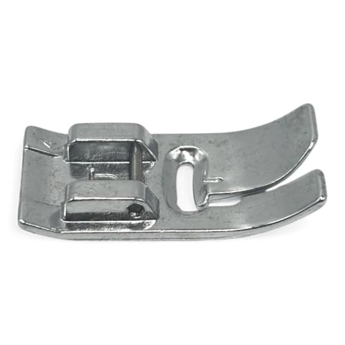 Image of ZENITH Zig Zag D Type Pressure Foot Snap on Type for Automatic Electric Low Shank Sewing Machines Suitable for Usha Janome Brother Singer etc Steel Finish (Combo Foot 8)