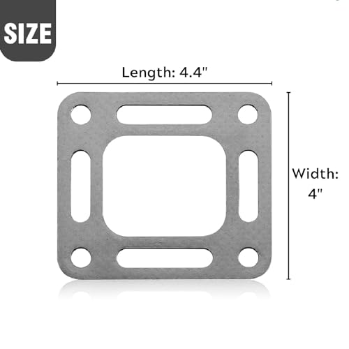 Image of MARKGOO Exhaust Manifold Elbow Gasket 4 PCS for MerCruiser Stern Drive and Inboard Engine V6 V8 GM 4.3L 5.0L 5.7L 5.8L 6.2L 6.3L 7.4L 8.2L MC1 Sierra 18-2849-1 27-863726 860232 818832 871051