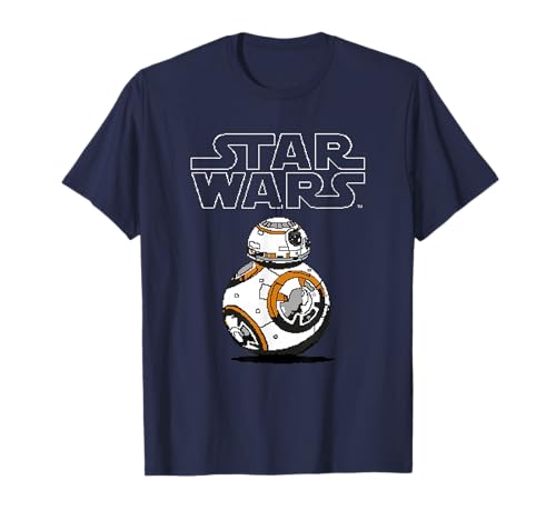 Star Wars Classic BB-8 Vintage Pixel Astro Droid Logo Poster T-Shirt