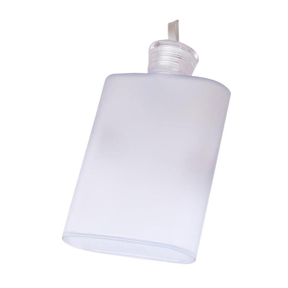 Anso White Plastic Hip Liquor Whiskey Flask Cap Pocket Leak-Proof Sports Water Bottle Leakproof (White)