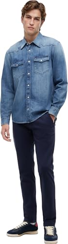 Tommy Jeans Chino Uomo Tjm Scanton Chino Pant Slim Fit, Blu (Twilight Navy), 30W / 32L - 5