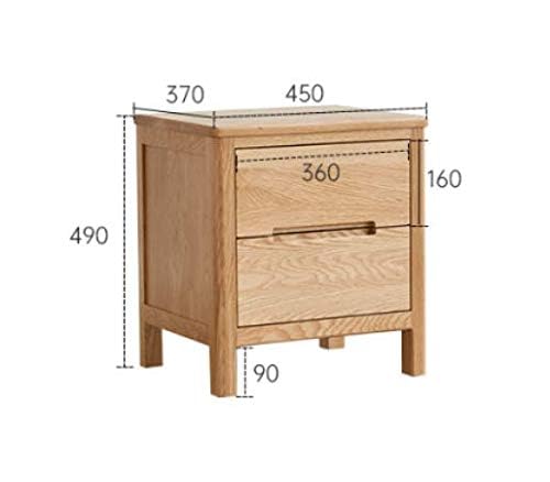 美品　MU RONG サイドテーブル アメリカオークウッド ナイトテーブル 61T0GSR562L._AC_UL210_SR210,