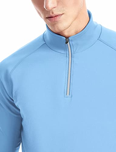 Zengjo 1/4 Zip Pullover Mens Running Shirt Long Sleeve - Image 6
