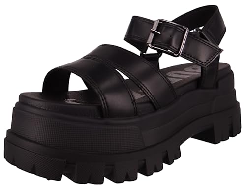  Buffalo Sandalo donna Aspha TS zeppa nero DS24BF02 BN16021881 37
