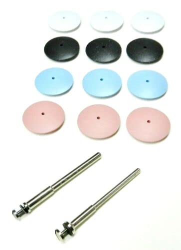 Silicone Polishing Wheel Knife Edge Wheel Assortment 14 Piece Polishers Germany by JTS