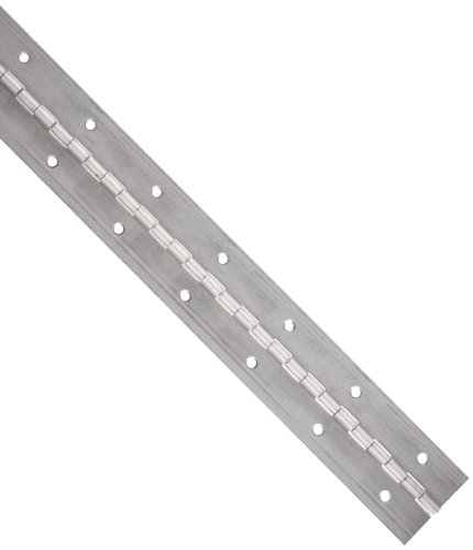 Small Parts 3-0636-0423 Aluminum 3003 Continuous Hinge with Holes, Unfinished, 0.06