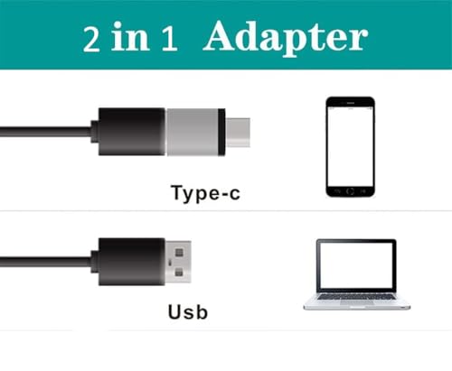 Image of Etzin Portable USB Digital Microscop 40X-1000X Electron Microscop with 8 LED Light and Silver Bracket Mini Microscop Endoscope Camera Magnifier with Stand-EPL-585IM.