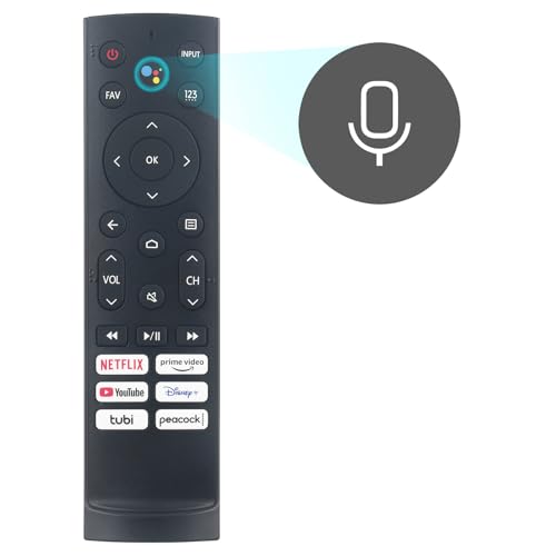 AULCMEET ERF3A90 New Replace Voice Remote fit for Hisense 4K ULED HDR Smart TV U7G U9G U8H Series 55U6K 75U6K 85U7H 55U7G 65U78G 75U78G 65U8G 65U7G 55U8G 75U9DG 55A76K 75U7G 55U8H 65U8H 75U8H - Image 2