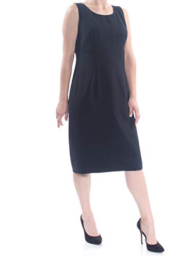 Kasper Women's Stretch Crepe Sleeveless Sheeth Neck Dress
