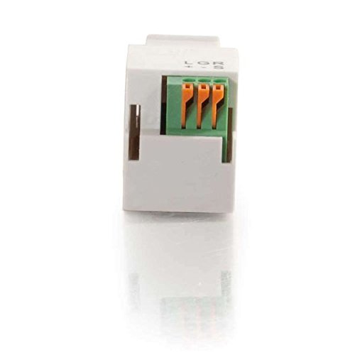 Módulo Keystone 3.5mm Estéreo Blanco C2G miniatura 2