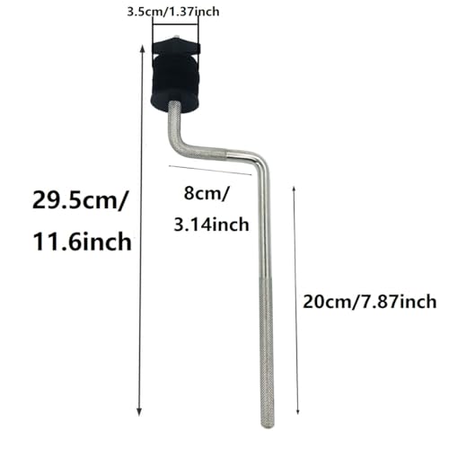 image for TUOREN Cymbal Boom Arm with Clamp Z-Shape Cymbal Extension Mounting Ar