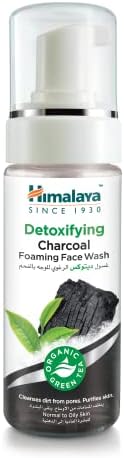 Himalaya Detoxifying Charcoal Foaming Face Wash, Cleanses Dirt, P...