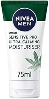 NIVEA MEN Sensitive Pro Ultra Calming Moisturising Cream (75ml), Face Care Moisturiser Enriched with Hemp Seed Oil and Vitamin E for Stress-Minimising Skin Care