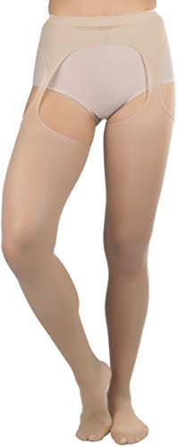 Image of ToBeInStyle Women's Suspender Pantyhose