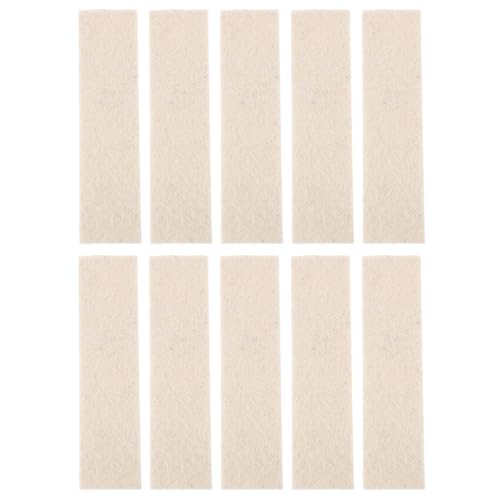 TOKIDNY 10 Stück Teiliges Fitness Fahrrad Bremsbeläge aus Langlebigem Filz Einfache Montage Kompakte Geeignet für Heimtrainer und Trainingsräder Praktische Bremsbeläge für Sicheres