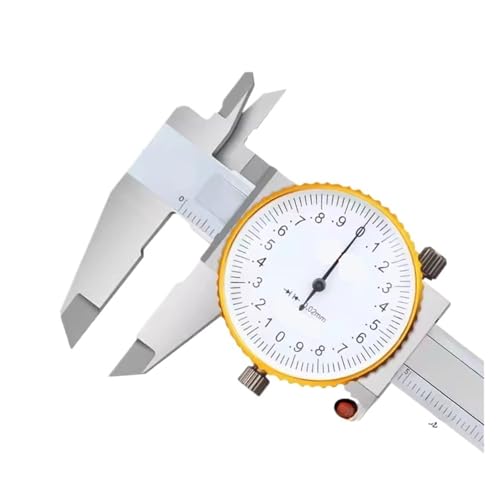 ダイヤルキャリパー ステンレススチール ステンレススチール製キャリパー、時計定規付き 0-150mm ノギス
