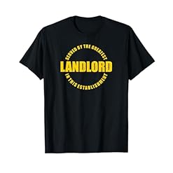 Buy the Exclusive "Served by the Greatest Landlord" Vintage T-Shirt – Pub Landlord Humor Bar Patron Statement Sarcasm