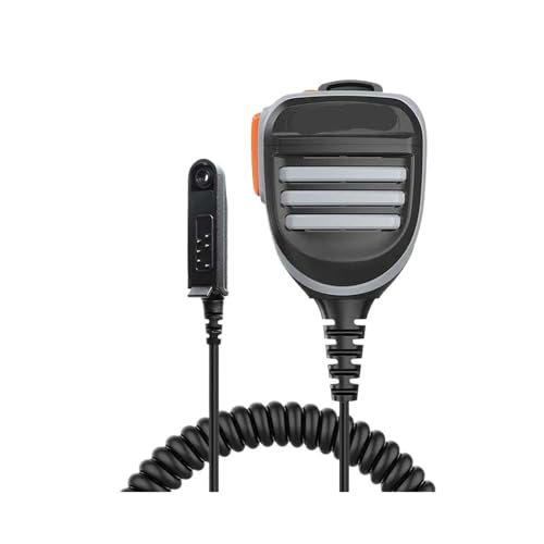 AXTGBHL Micrófono con Altavoz UV-9R Pro, Resistente al Agua, for Hombro, Compatible con Radio bidireccional Baofeng UV-9R Plus UV-S22 Pro GMRS-9R UV-9G GT-3WP