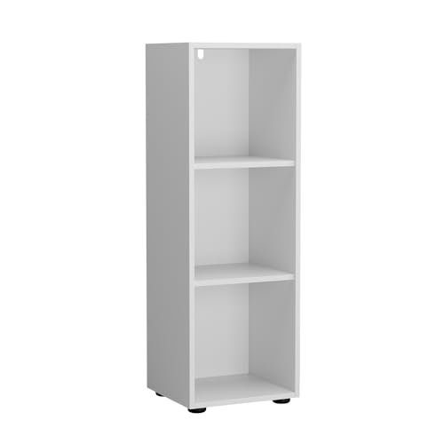 Vicco Kinderregal Weiß Estell 3 Fächer - 36x108x32 cm gefertigt...