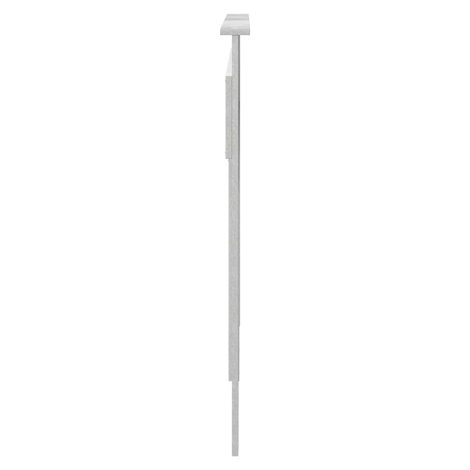 Tête de lit Gris béton en Bois d'ingénierie pour Chambre Adulte ou Enfant Design Moderne scandinave avec Panneau dosseret et Fixation Facile