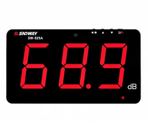 SNDWAY SW-525A 30-130dB Digital Sound Level Meter Noise Meter Decibel Wall