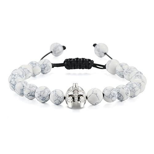 Perles de lave et œil de tigre de qualité supérieure pour homme élégant