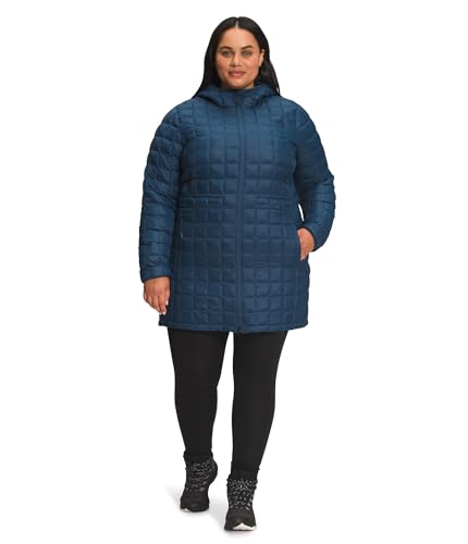 THE NORTH FACE ThermoBall Eco Parka para mujer (talla estándar y grande), azul oscuro-NPF, 3X