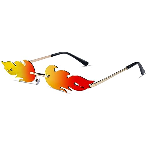 Spooktacular Creations Orange Flame Glasses for Halloween