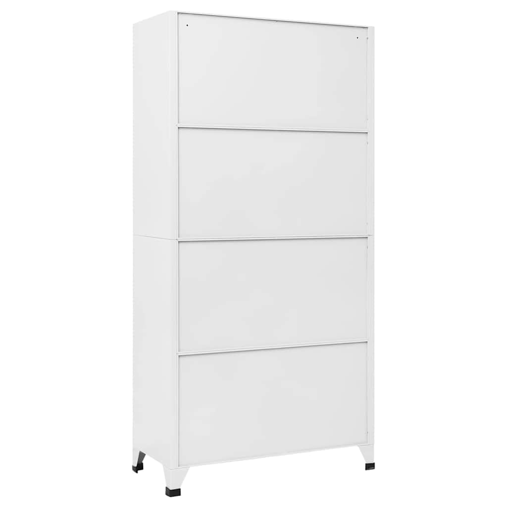 vidaXL Armadietto a 18 Scomparti in Metallo 90x40x180 cm Schedario Ufficio
