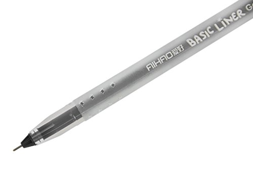 Bolígrafo de gel básico, punta extra fina 0.5 mm, paquete x10 miniatura 3