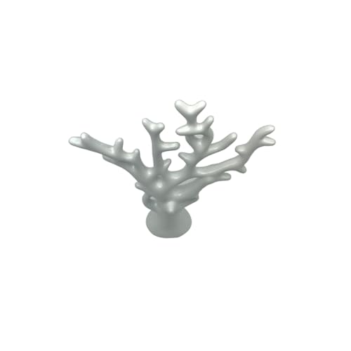 Image of NOSCOMP Home Decor White Fortune Tree Statue Ceramic Figures Showpieces for Home Decor - White