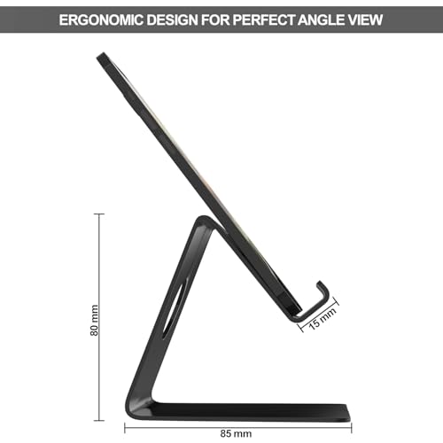 Image of APPUCOCO Premium Metal Mobile Phone Stand | Adjustable & Foldable Desk Stand | Anti-Slip & Sturdy Holder for Smartphones & Tablets | Ideal for Office, Home & Video Calls