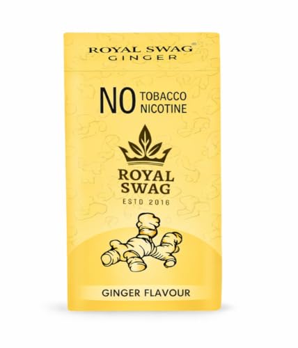 Image of ROYAL SWAG Ginger Flavour Wellness Sticks 10 Sticks Each Pack of 1 Boxes Ayurvedic Herbal Blend Wellness Sticks | Ayurvedic, Herbal Blend