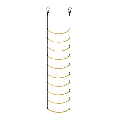 Boat Rope Ladder, Marine Rope Ladder, Assist Boarding Ladder, Swim Ladder For Inflatable Boat, Kayak, Motorboat, Canoeing, Portable Rope Ladder 10 Steps #TOP5