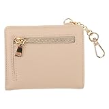 Yardwe Monedero Pequeño para Mujer de Piel Sintética PU Suave, Cartera Plegable con Cremallera, Tarjetero Compacto con Múltiples Ranuras, Bolsillo Seguro para Monedas, Adecuado para