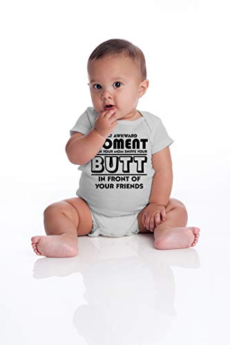 Awkward Moment Your Mom Sniffs Your Butt - Funny Baby Essentials Bodysuit - Baby Boy Clothes4