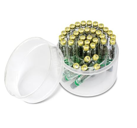 Dental Medical Lab Anesthetic Cartridge Dispenser with Cover, Clear Acrylic Holds 1.8 ml Holds 50/Pcs Cartridges