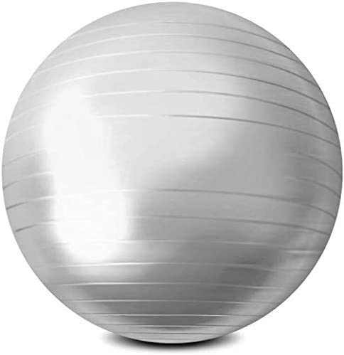 Balle d'exercice Pilates yoga fitness et équilibre de couleur argent
