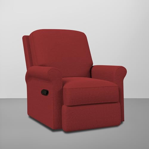 Image of Casaliving Mersin Comfy Fabric Single Seater Recliner Chair, Recliner Sofa for Relaxing, Recliner Chair for Home Relax (Maroon) | Premium Fabric Sofa