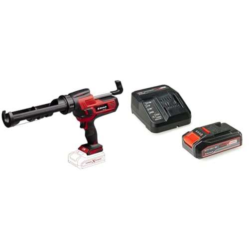 Einhell Pistolet à cartouche sans fil TE-SG 18/10 Li-Solo Power X-Change (18 V, pour cartouches 310 ml, force de poussée max. de 2 000 N, vitesse réglable)...