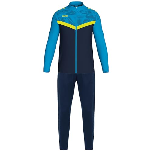Costume en polyester JAKO respirant 4XL avec veste zippée et pantalon de sport ajustable