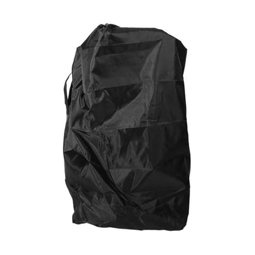 Sarini Bolsa de Viaje para Cochecito de bebé con asa, Impermeable, para Viajes en avión y Tren, compacta, 117 x 53 x 33 cm, Tela Oxford Negra