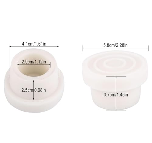 Wxinsheng Poolleiter Gummipuffer,2 Stück Poolleiter StoßFäNger Set Schwimmbadleiter Gummistecker Leiter Sicherheitsstoßstange Schwimmbadzubehör für Schwimmbadleitern