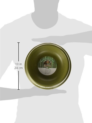 The Green Pet Shop Bamboo Dog Bowl, Large, Green