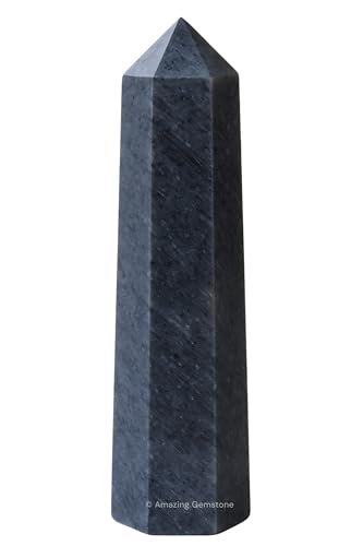 Image of Amazing Gemstone Blue Aventurine Crystal Towers ~ Natural Healing Crystal Point Obelisk for Reiki Healing and Crystal Grid (3 inch to 4 inch INCH)