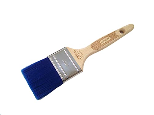 Cinghiale 843 Pennellessa 30mm per Smalti all'Acqua o Vernici a Base Acqua Pennello Antigoccia Setola Blu Manico in Legno Antiscivolo per Hobby o Fai da te