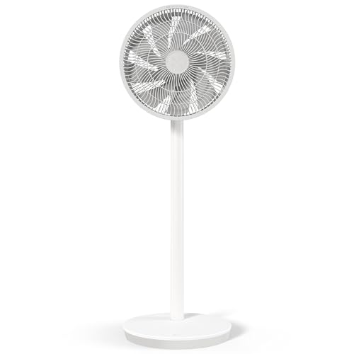 Duux Whisper Essence Standventilator sehr Leise - 120 Oszilation - 7 Geschwindigkeitsstufen - 8-std-Timer - Weiß
