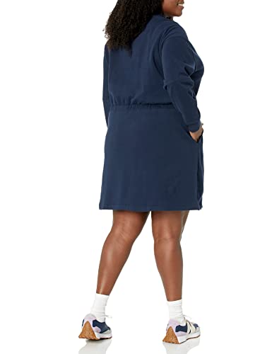 Image of Amazon Essentials Women's Long Sleeve Knit Henley Sweatshirt Dress (Available in Plus Size)