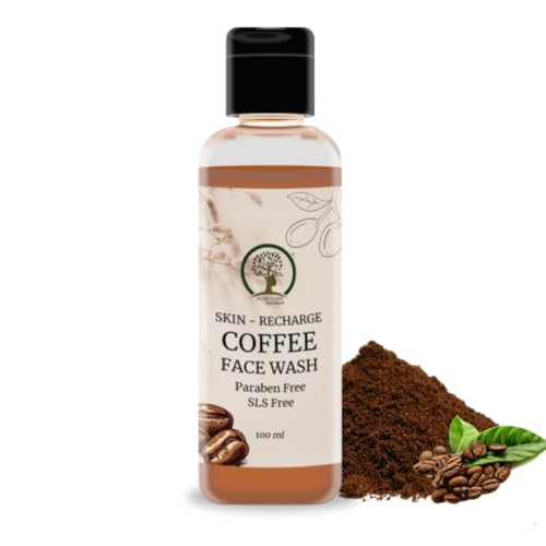 Image of BOSH CARE Skin Recharge Coffee Infused Face Wash - 100ml | Paraben-Free & SLS-Free, Revitalize Your Skin